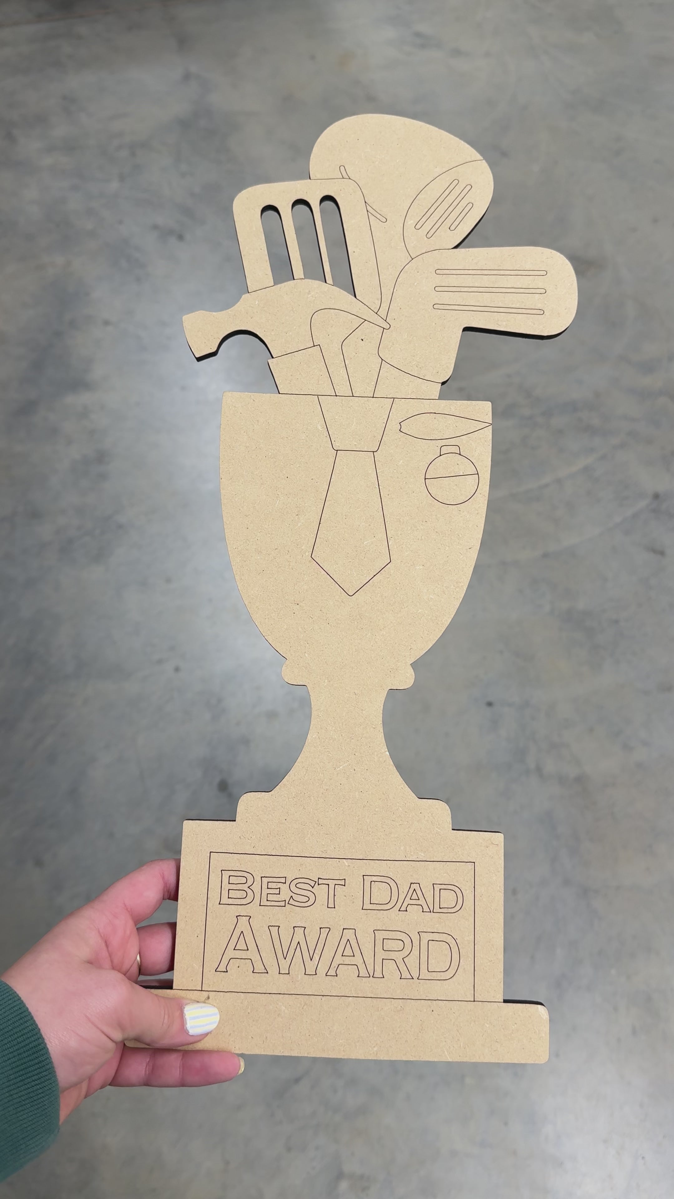 Best Dad Award Blank
