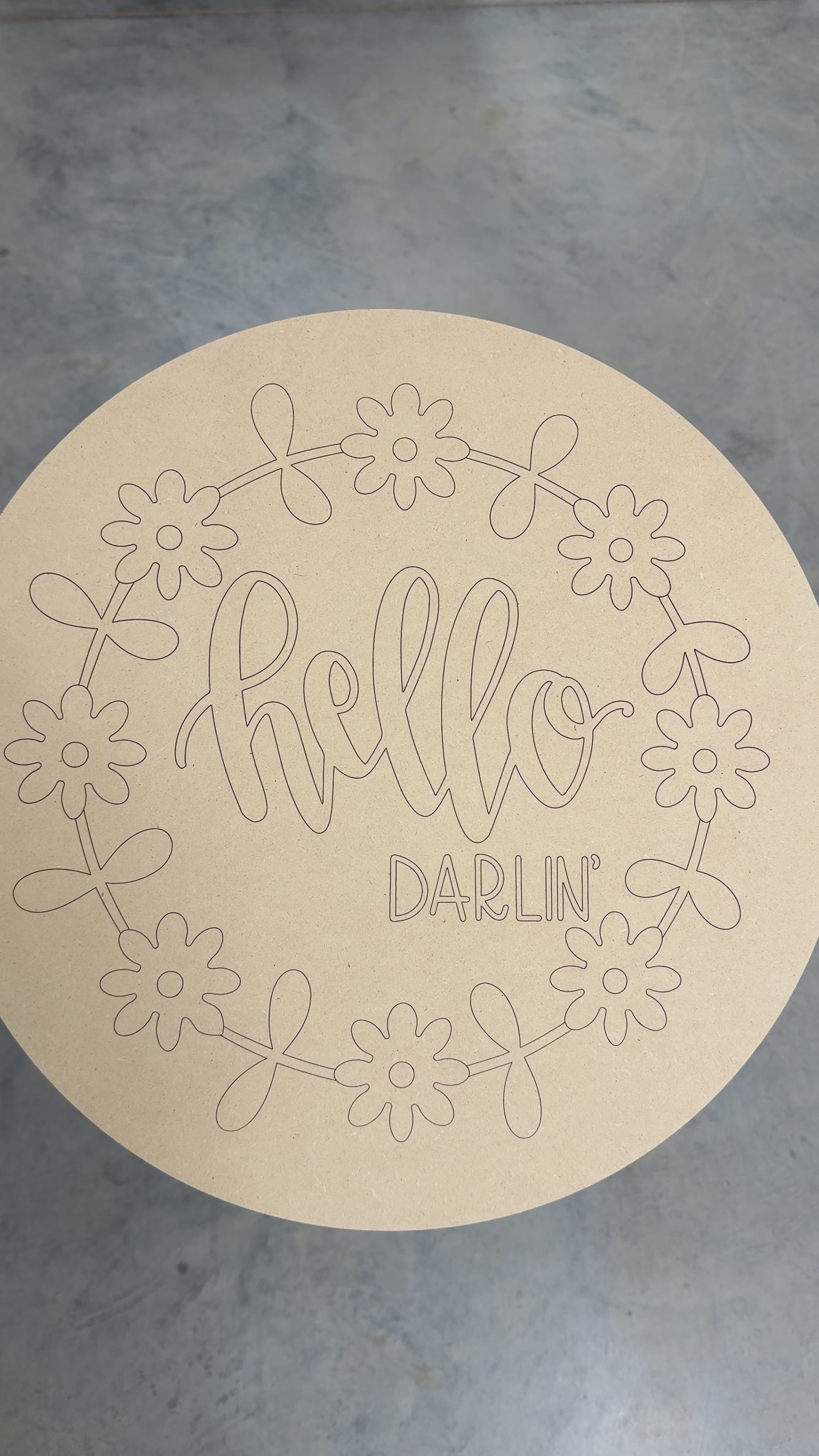 Hello Darlin Daisy Blank