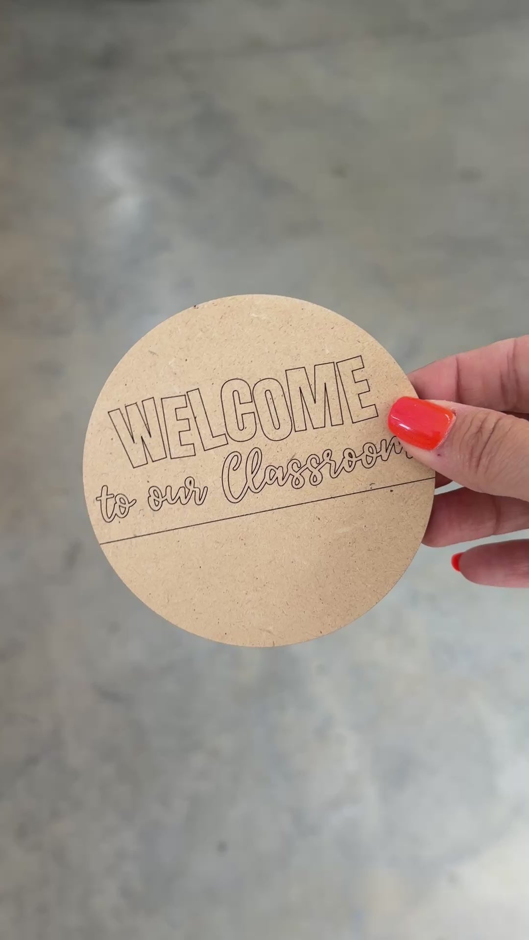 Classroom Attachment Sign Blank