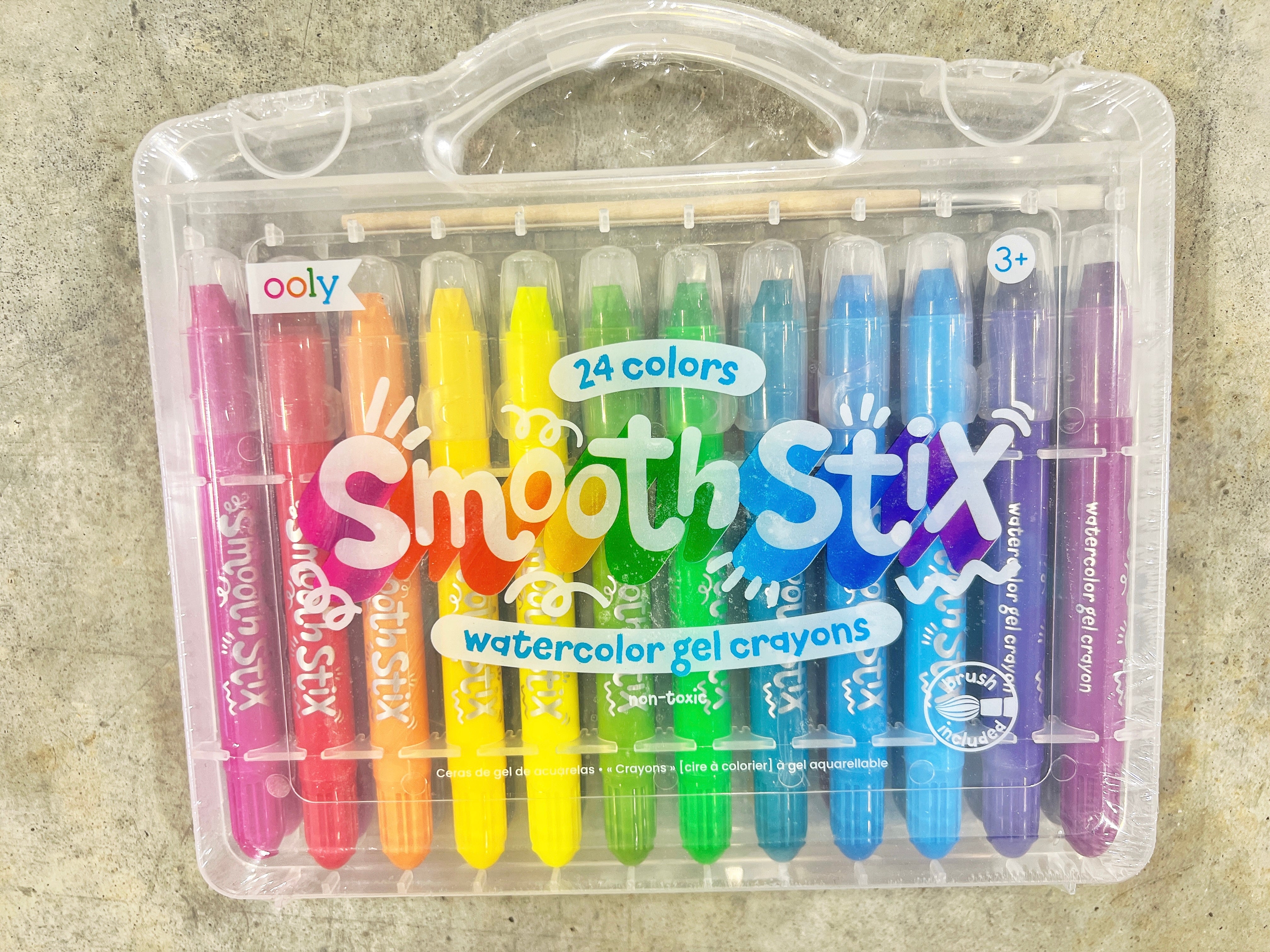 Ooly Smooth Stix Watercolor Crayon Set of 24 – Crush