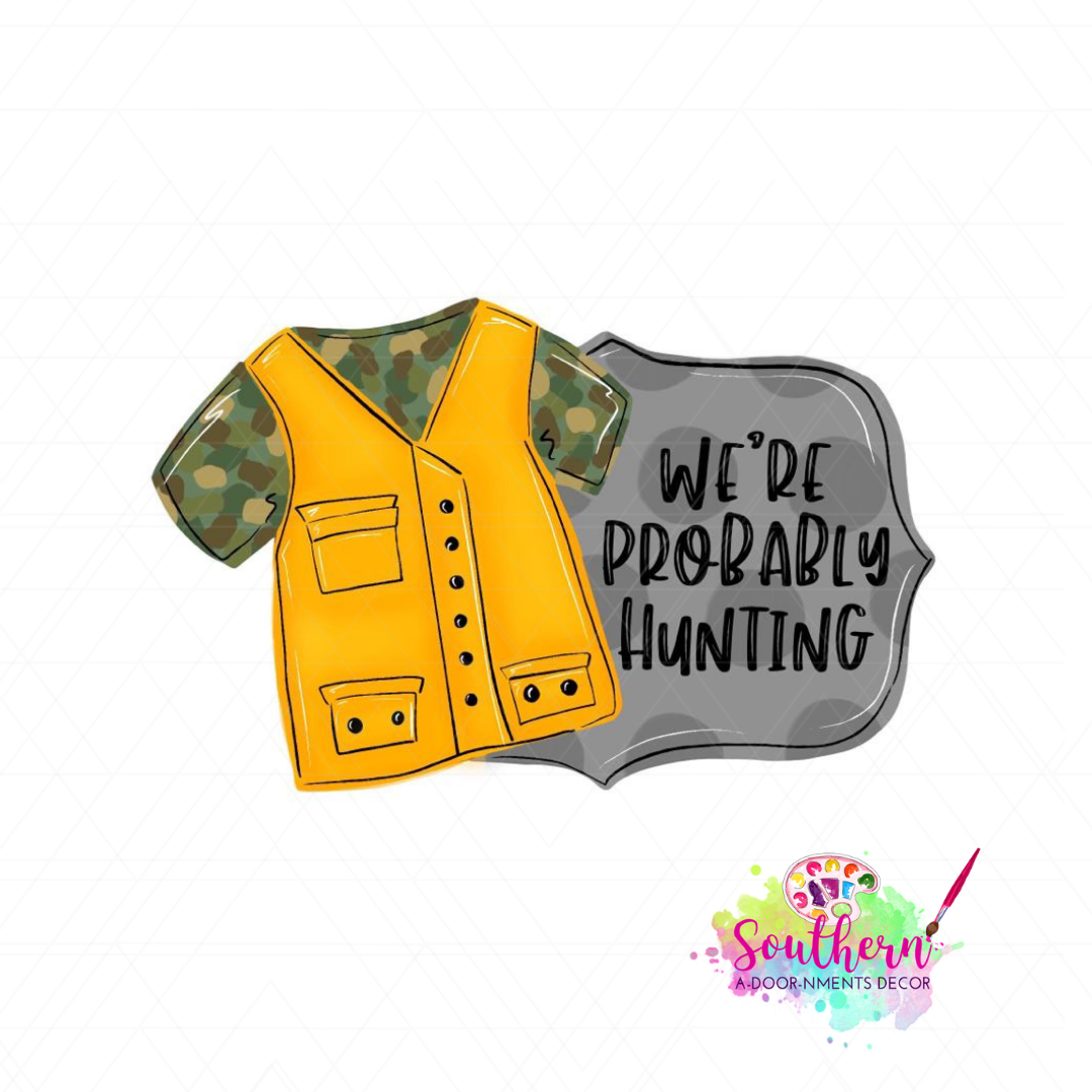 Probably Hunting Template & Digital Cut File