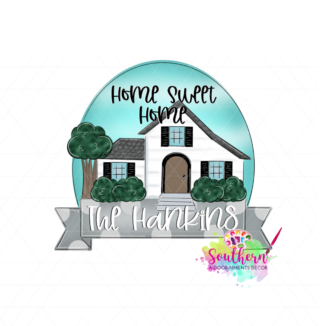 Home Sweet Home House Template & Digital Cut File