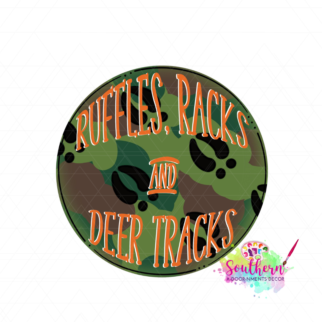 Ruffles Rack and Deer Tracks Template & Digital Cut File