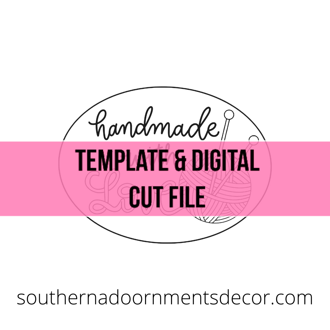 Handmade Love Yarn Template & Digital Cut File