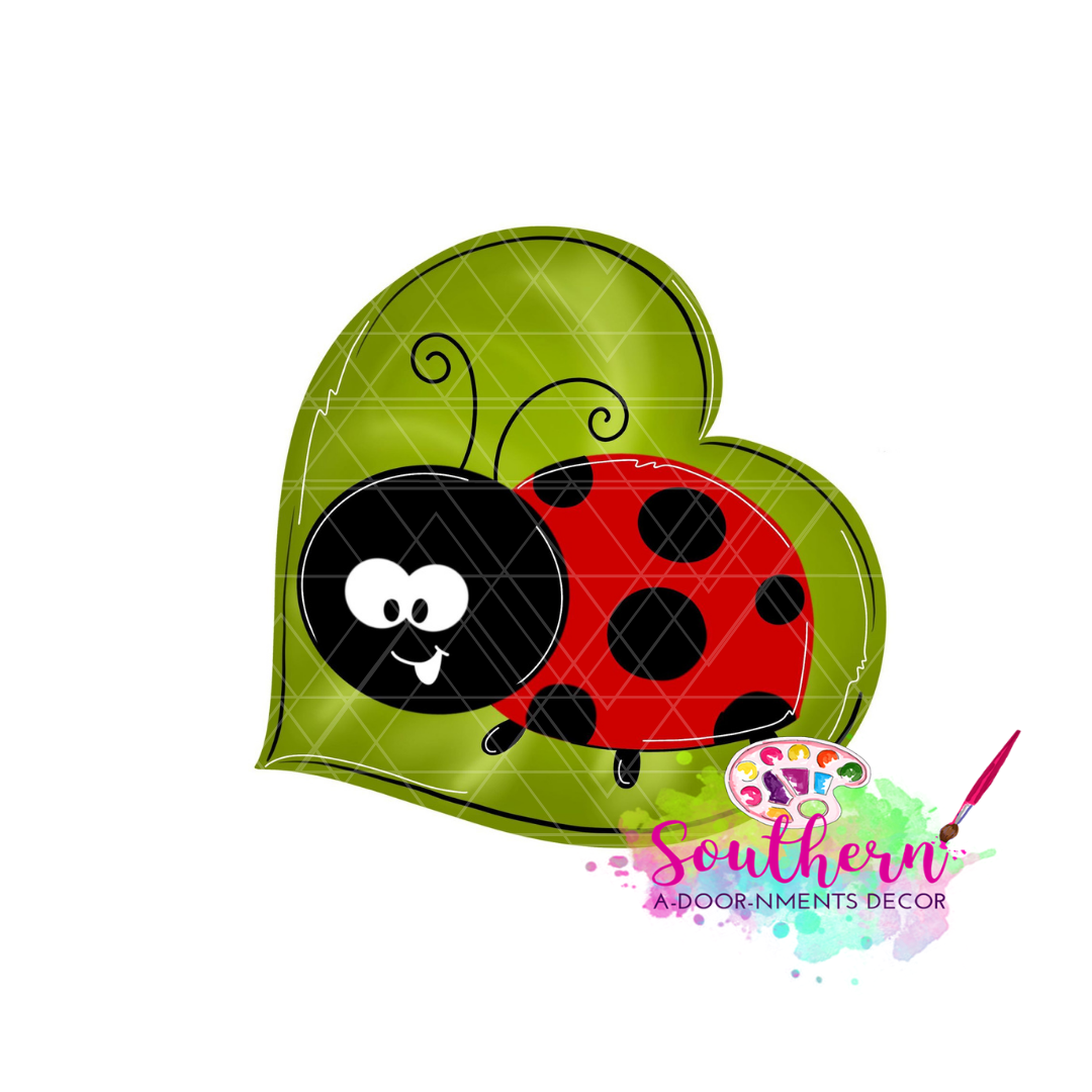 Ladybug Heart Template & Digital Cut File