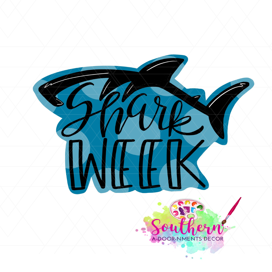 Shark Week Template & Digital Cut File