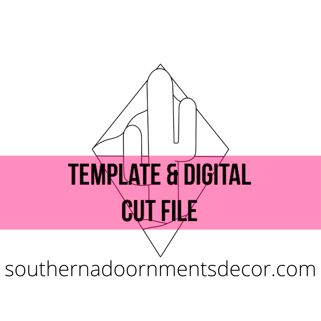 Cactus Scene Template & Digital Cut File