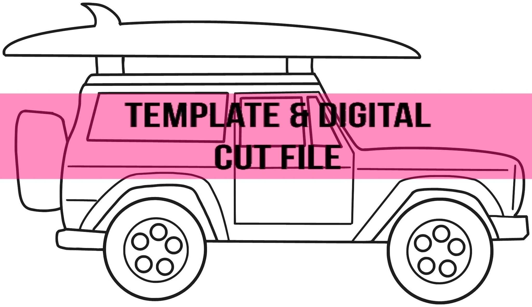 Jeep Surfer Template & Digital Cut File