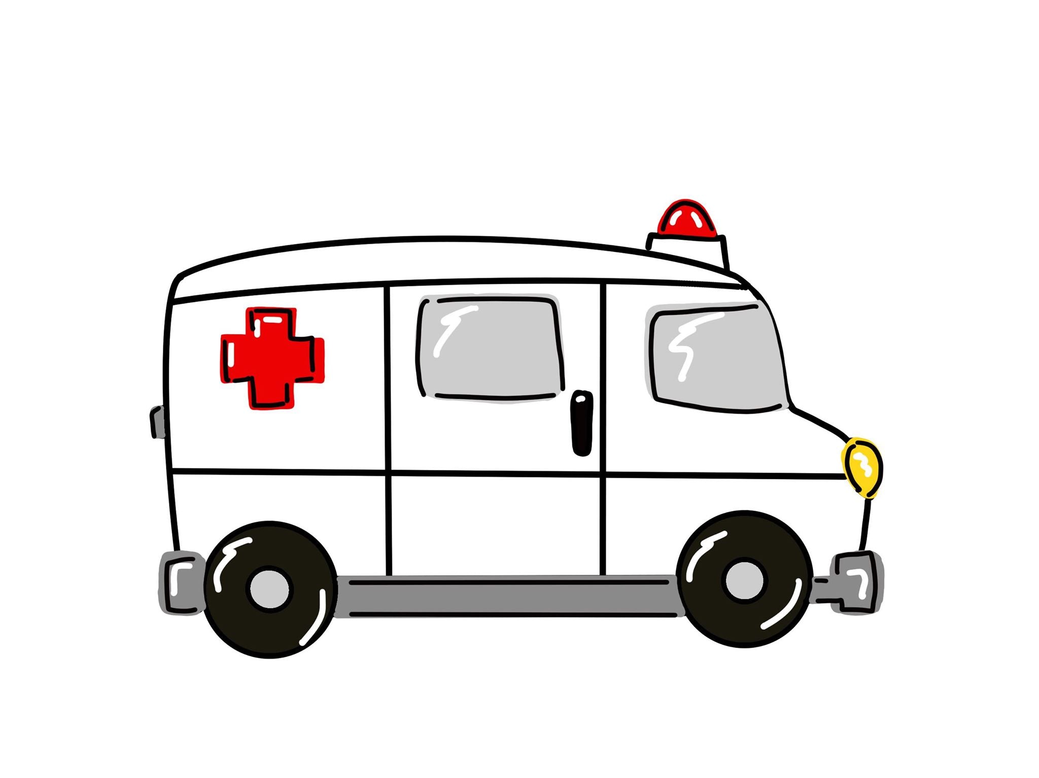 Ambulance Template & Digital Cut File