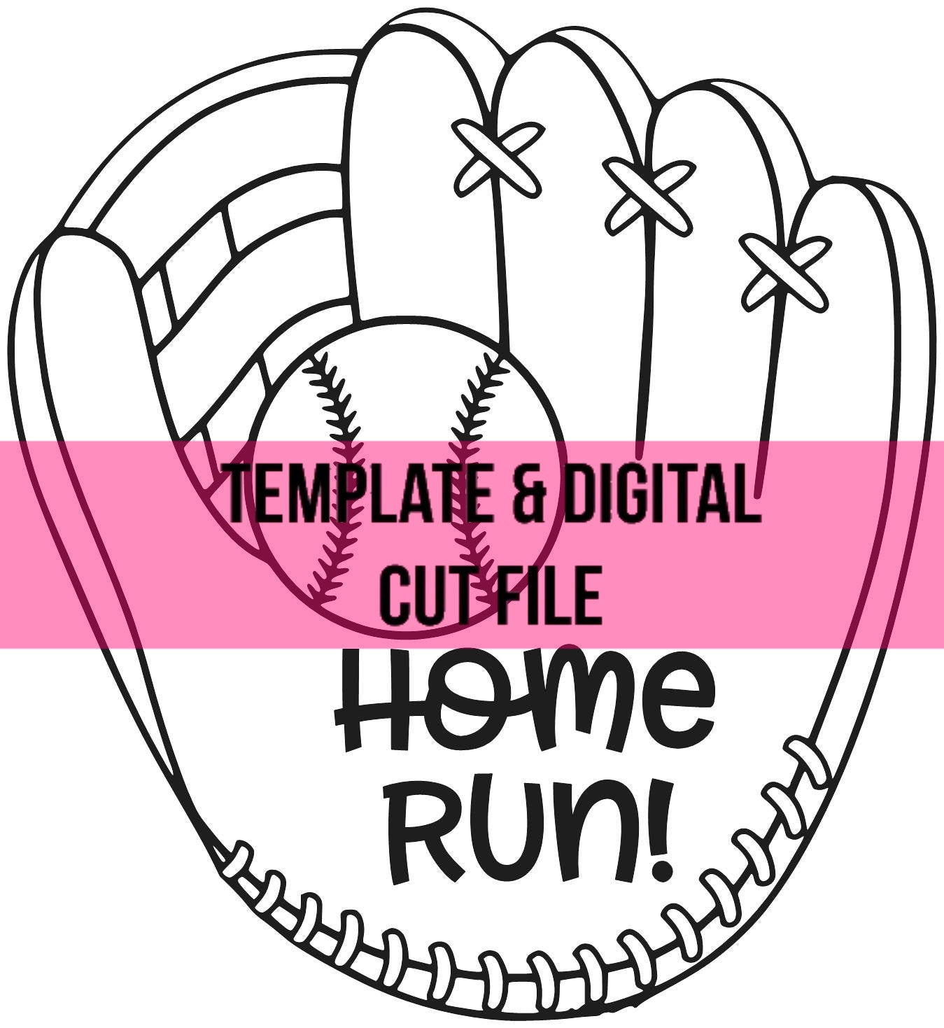 Baseball Glove Template & Digital Cut File