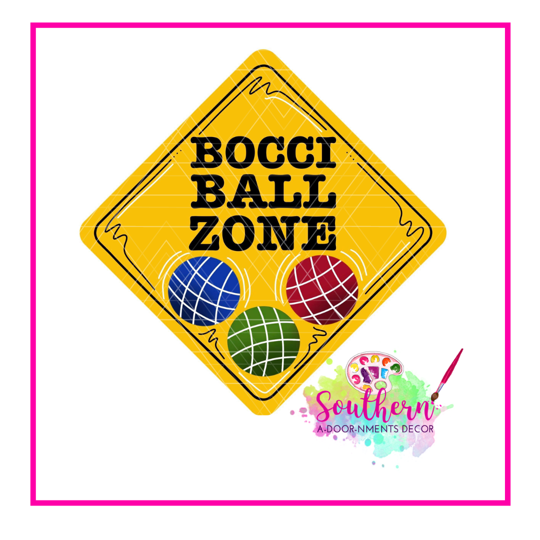 Bocci Ball Zone Template & Digital Cut File