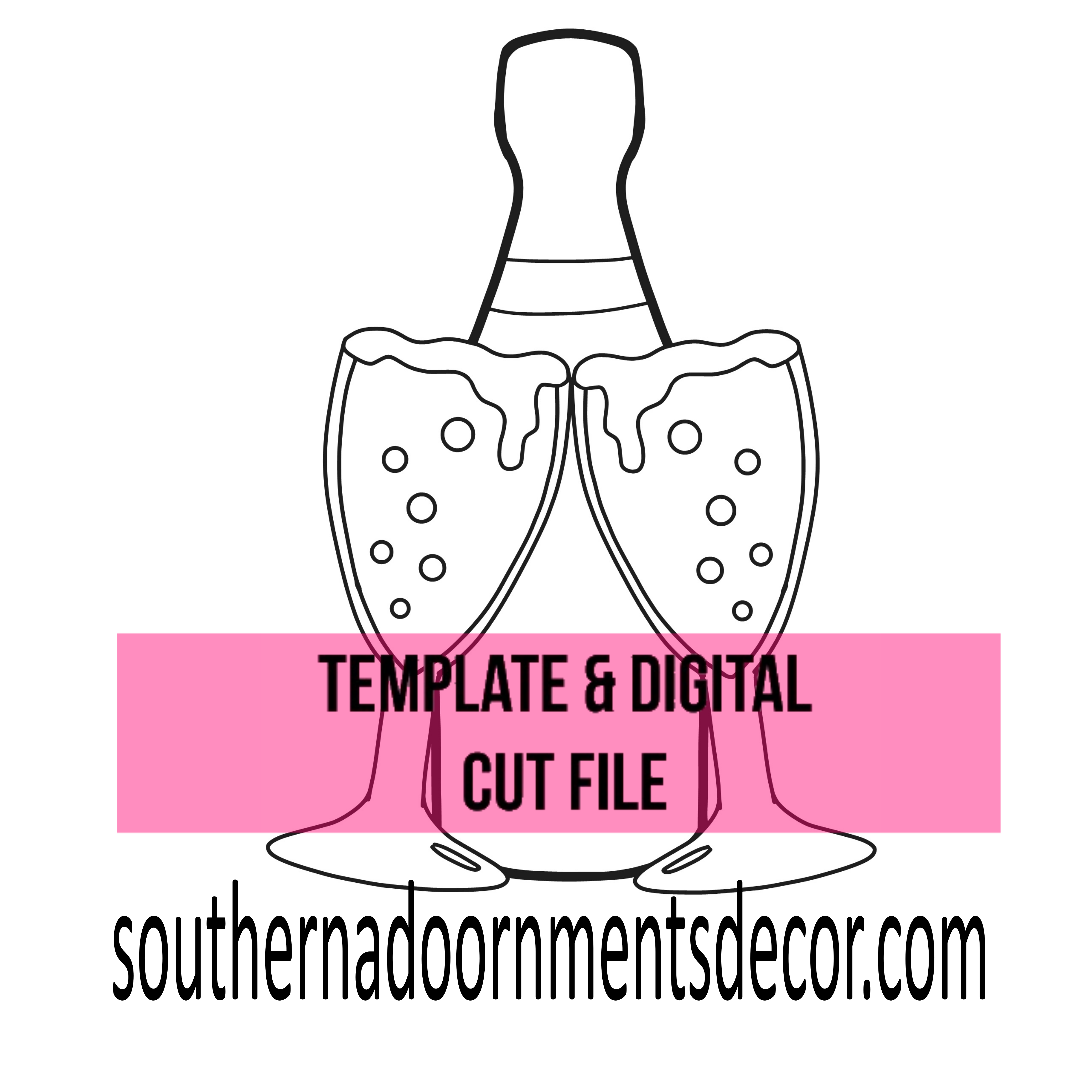 Bubbly Template & Digital Cut File