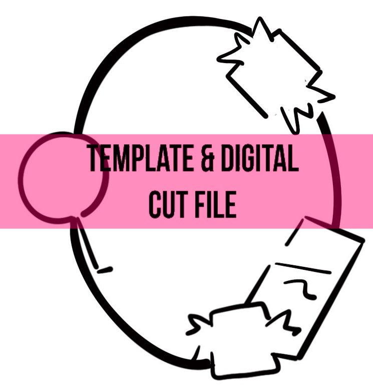 Candy Sign Template & Digital Cut File
