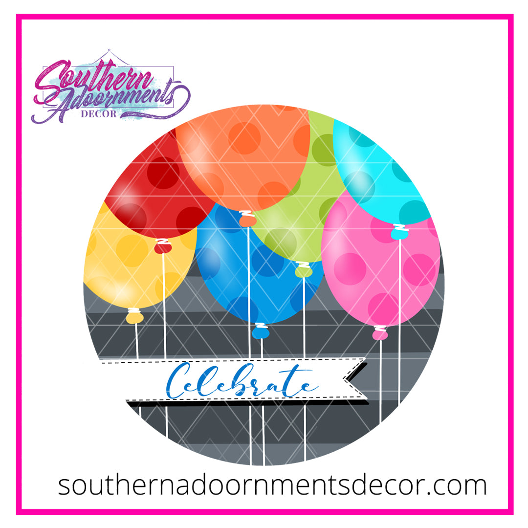 Celebrate Balloons Blank