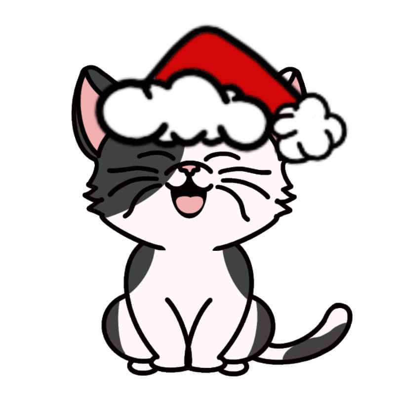 Christmas Kitty Template & Digital Cut File