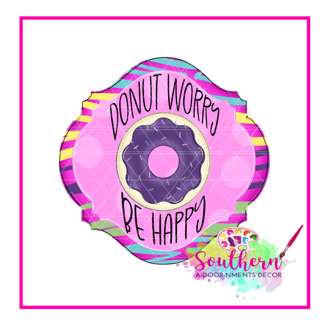 Donut Worry Be Happy Blank