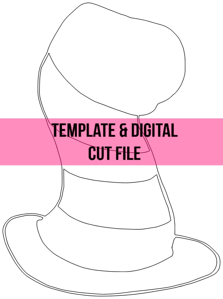 Cat Hat Template & Digital Cut File
