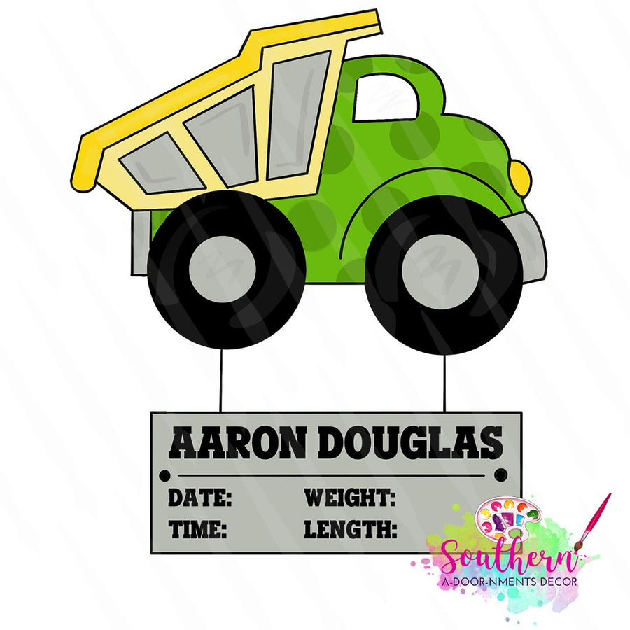 Dump Truck Template Digital Cut File Southern Adoornments Decor