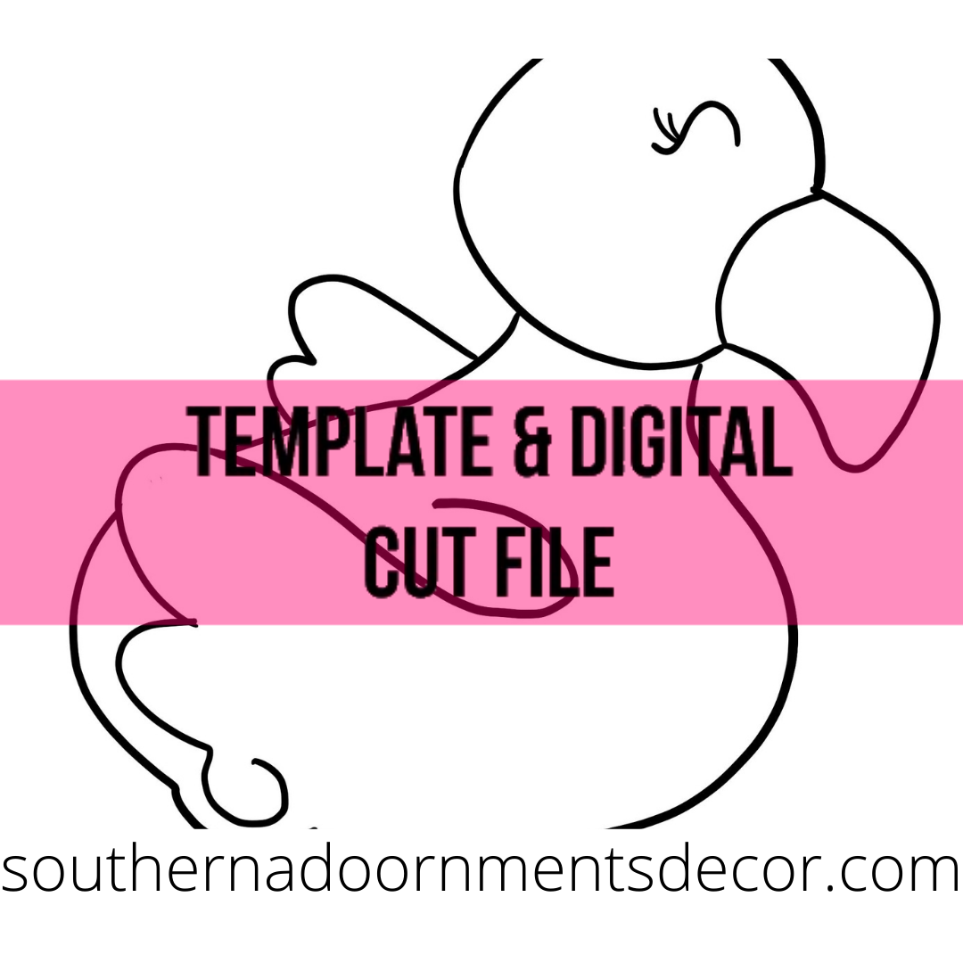 Flamingo Float Template & Digital Cut File