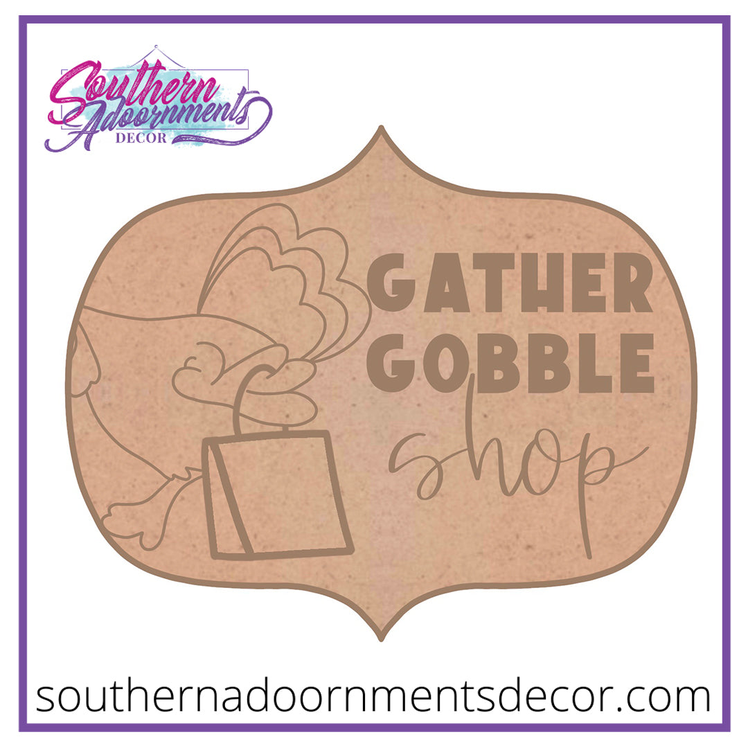 Gather Gobble Shop Wood Cut Out Blank