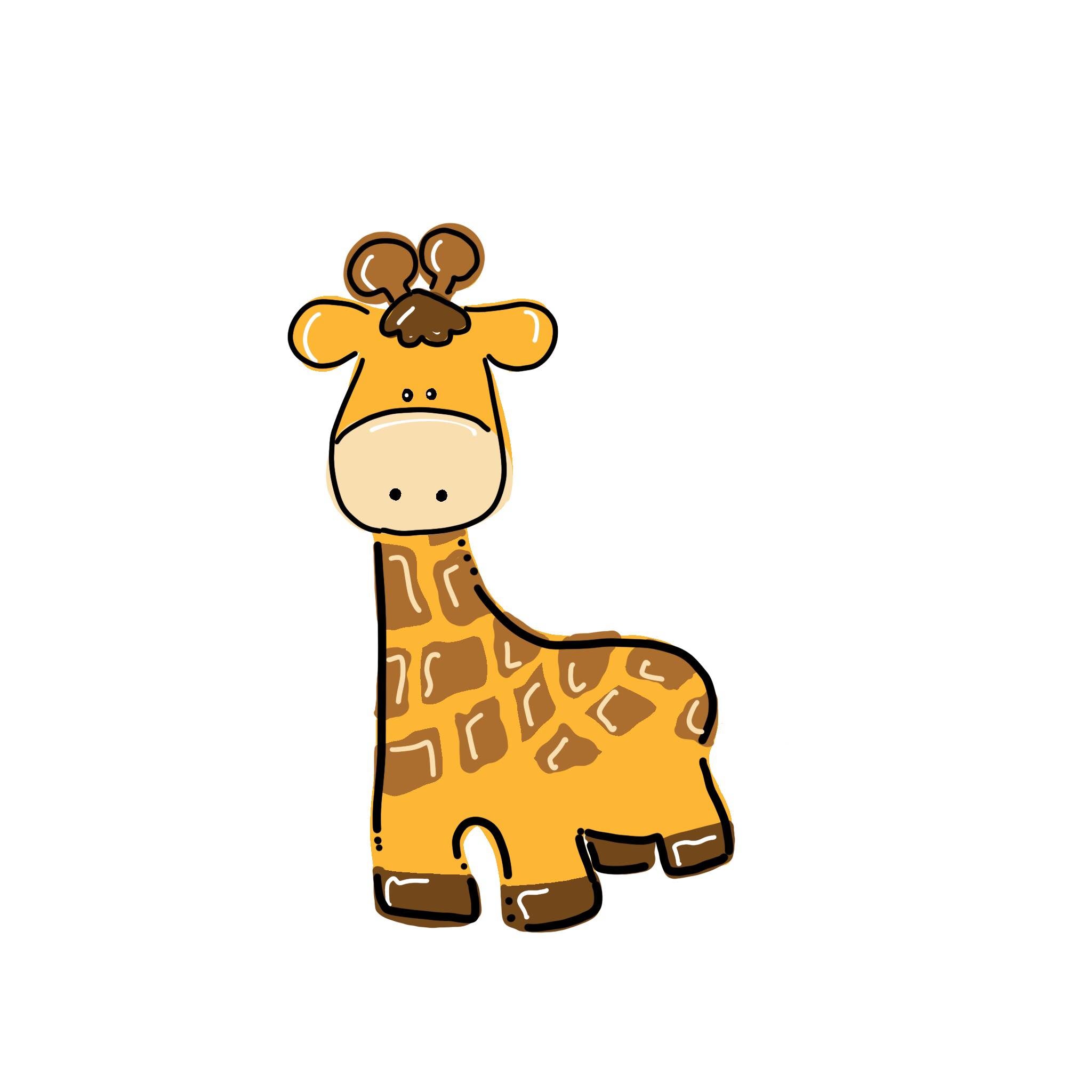 Giraffe Template & Digital Cut File