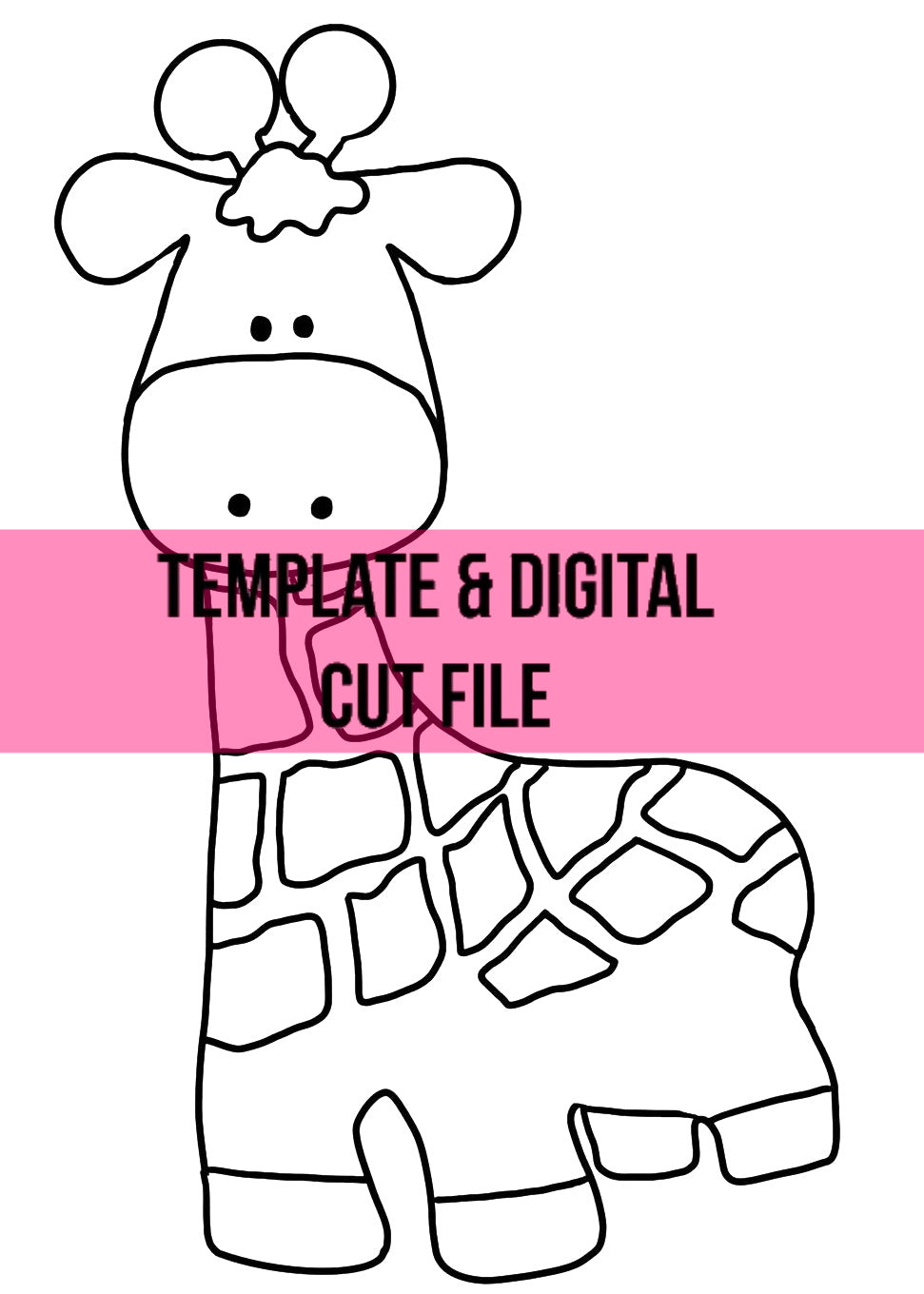 Giraffe Outline Printable