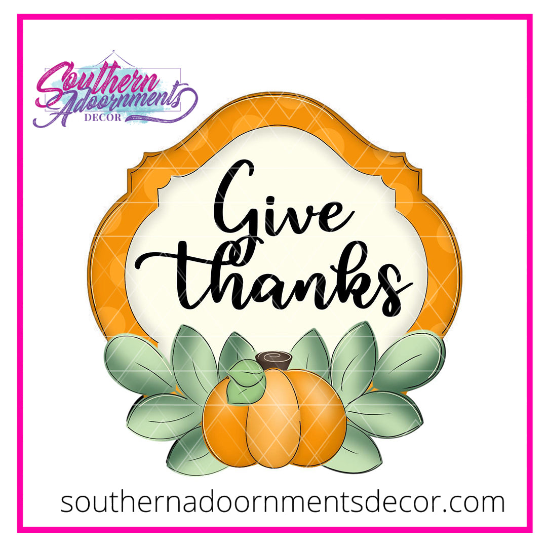 Give Thanks Frame Blank