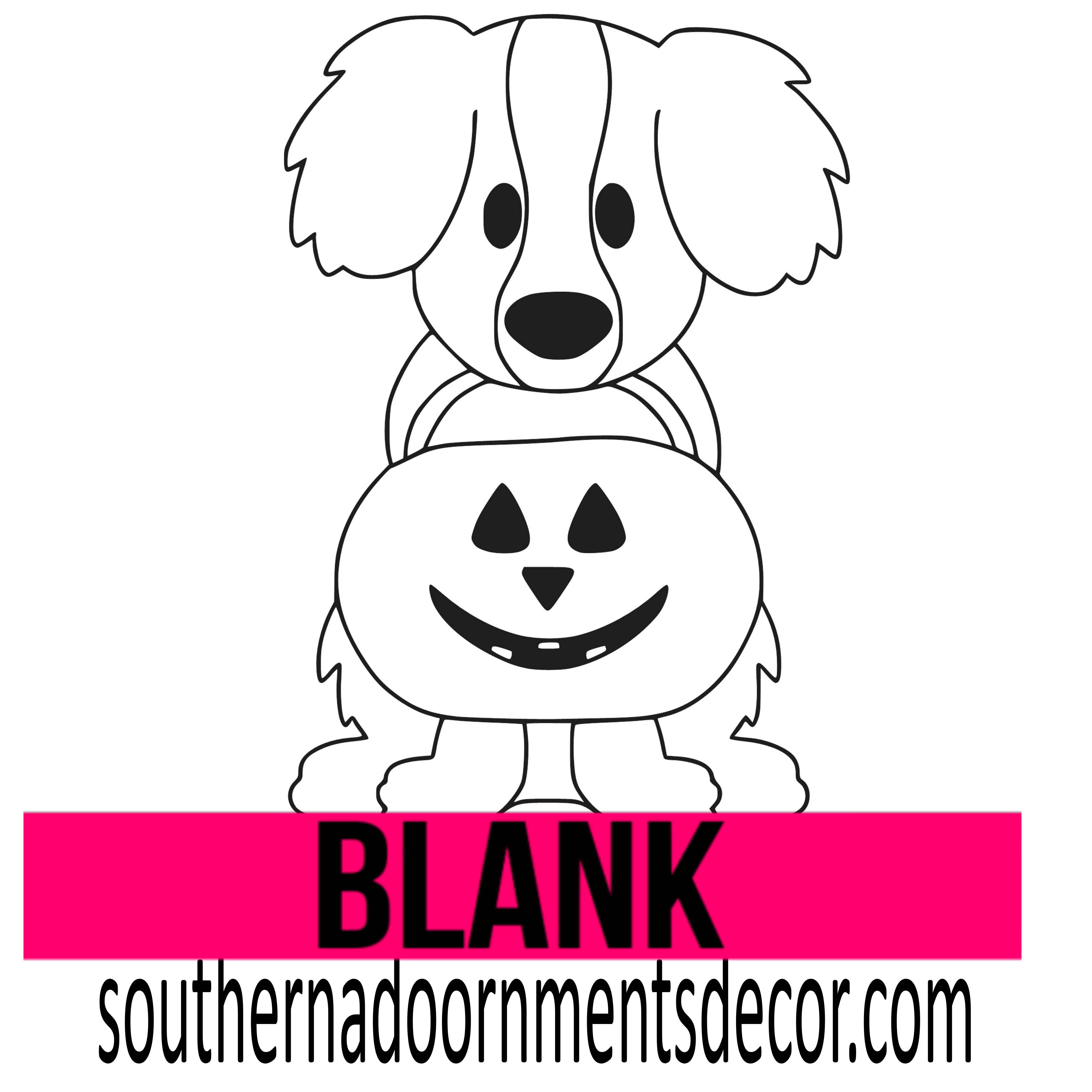 Halloween Puppy Wood Blank