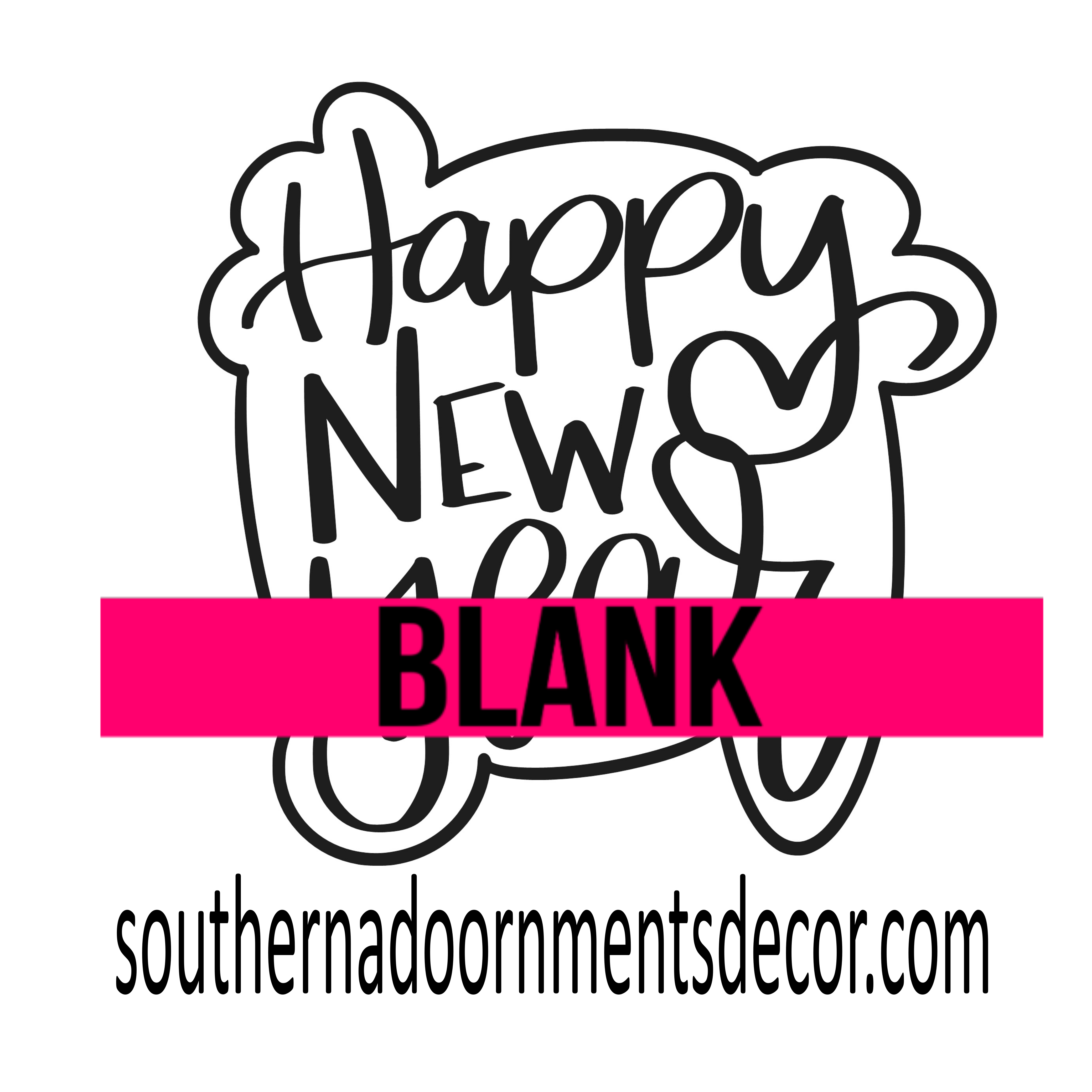 Happy New Year Wooden Blank