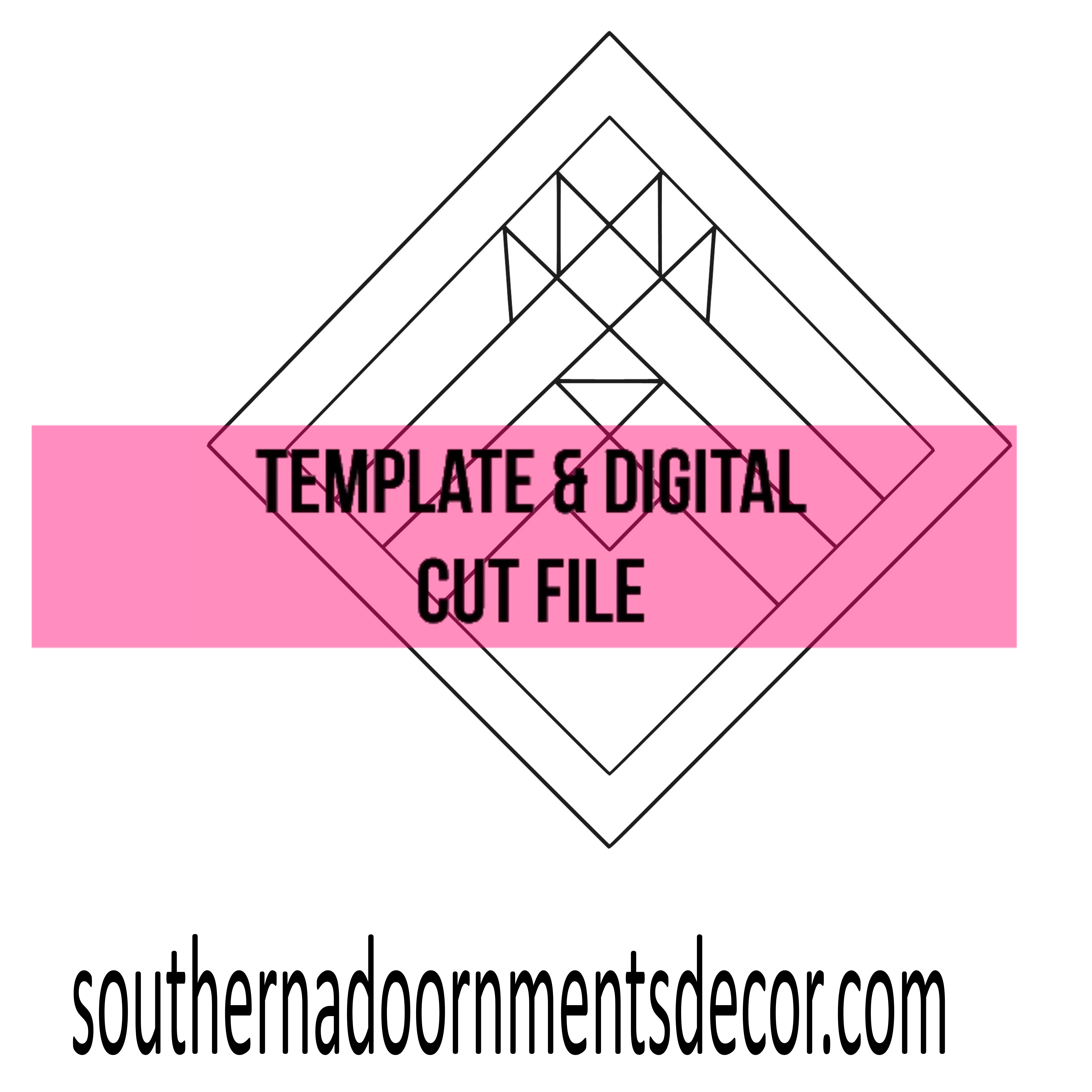 Hen Quilt Template & Digital Cut File
