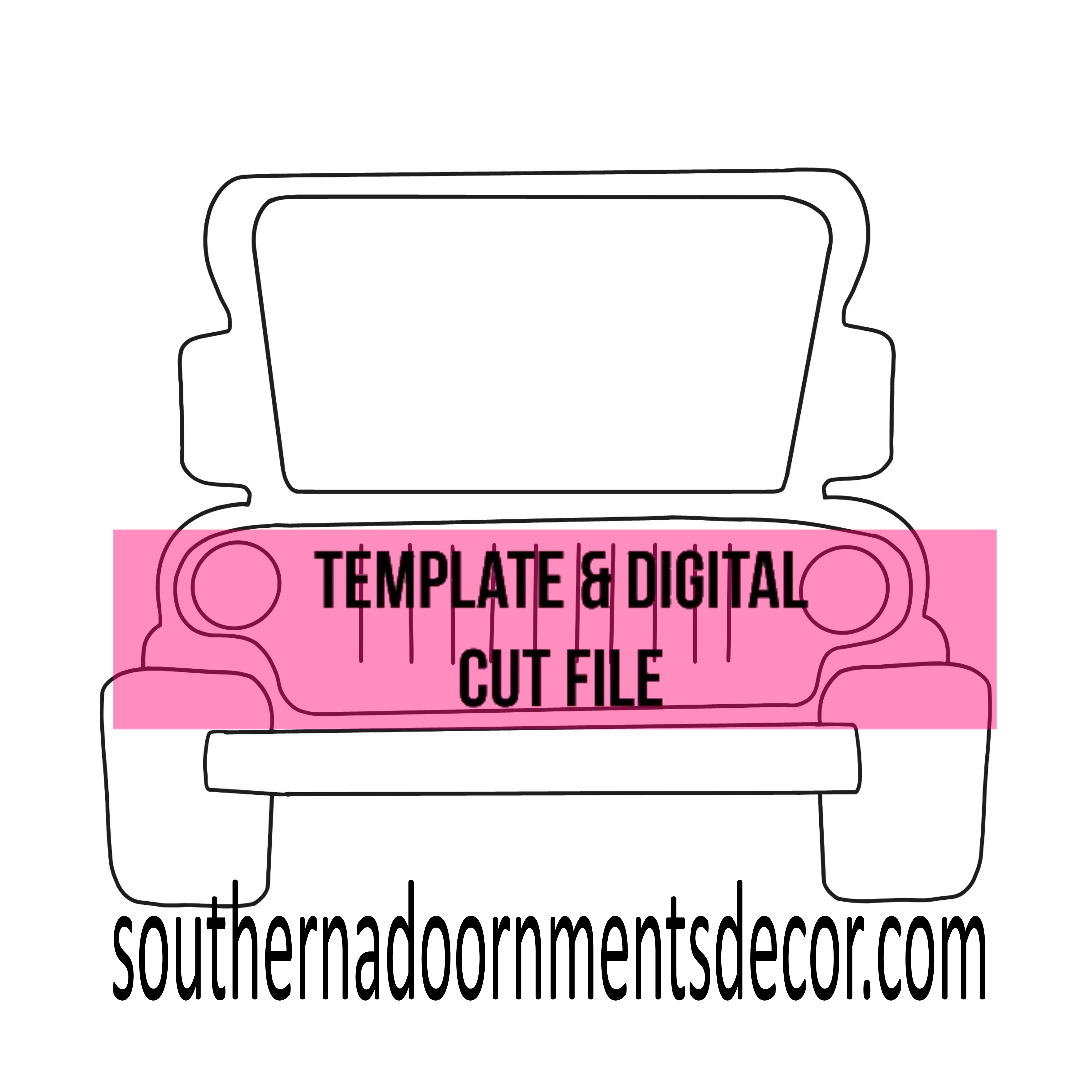 Off-Road Vehicle Ornament Template & Digital Cut File