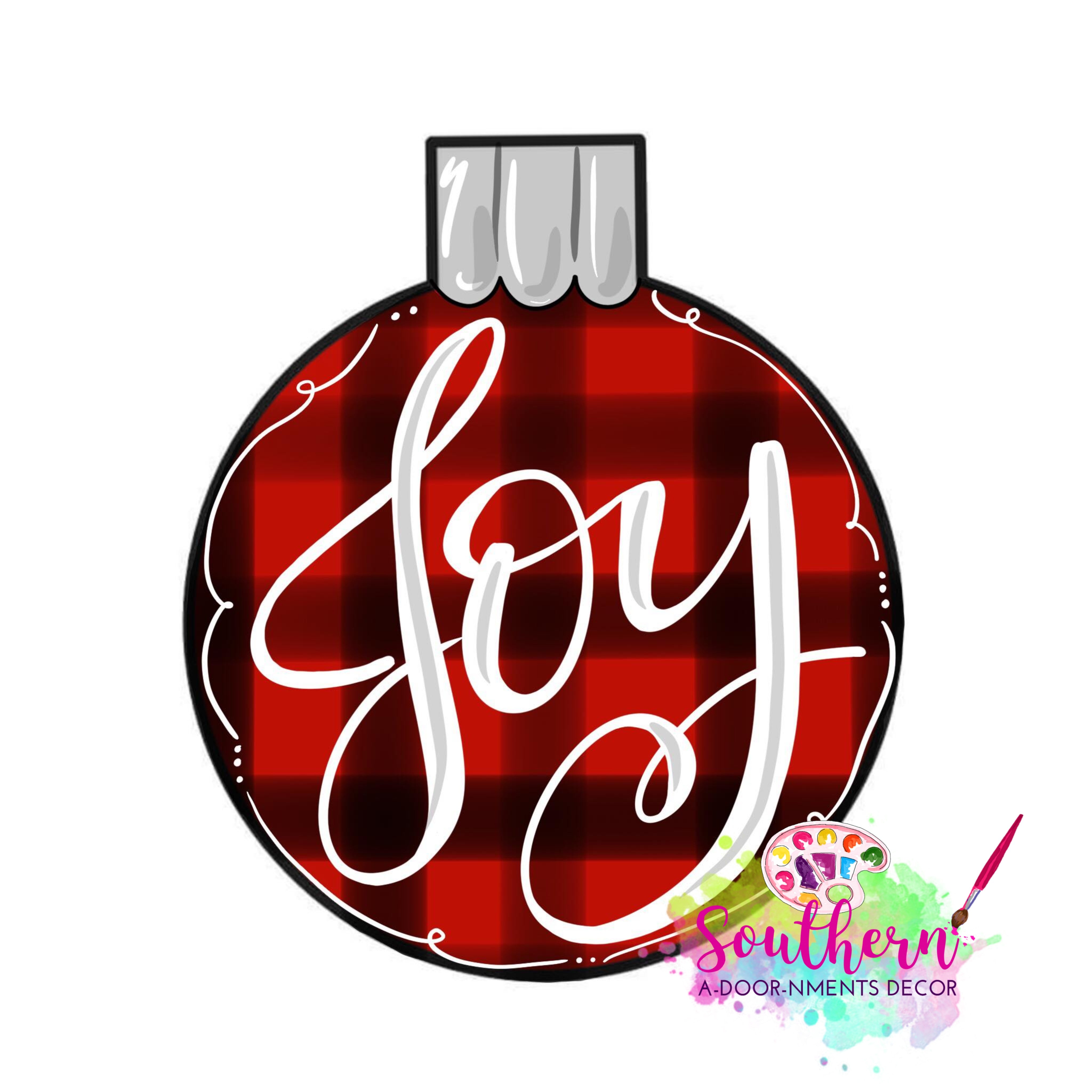 Joy Ornament Template & Digital Cut File
