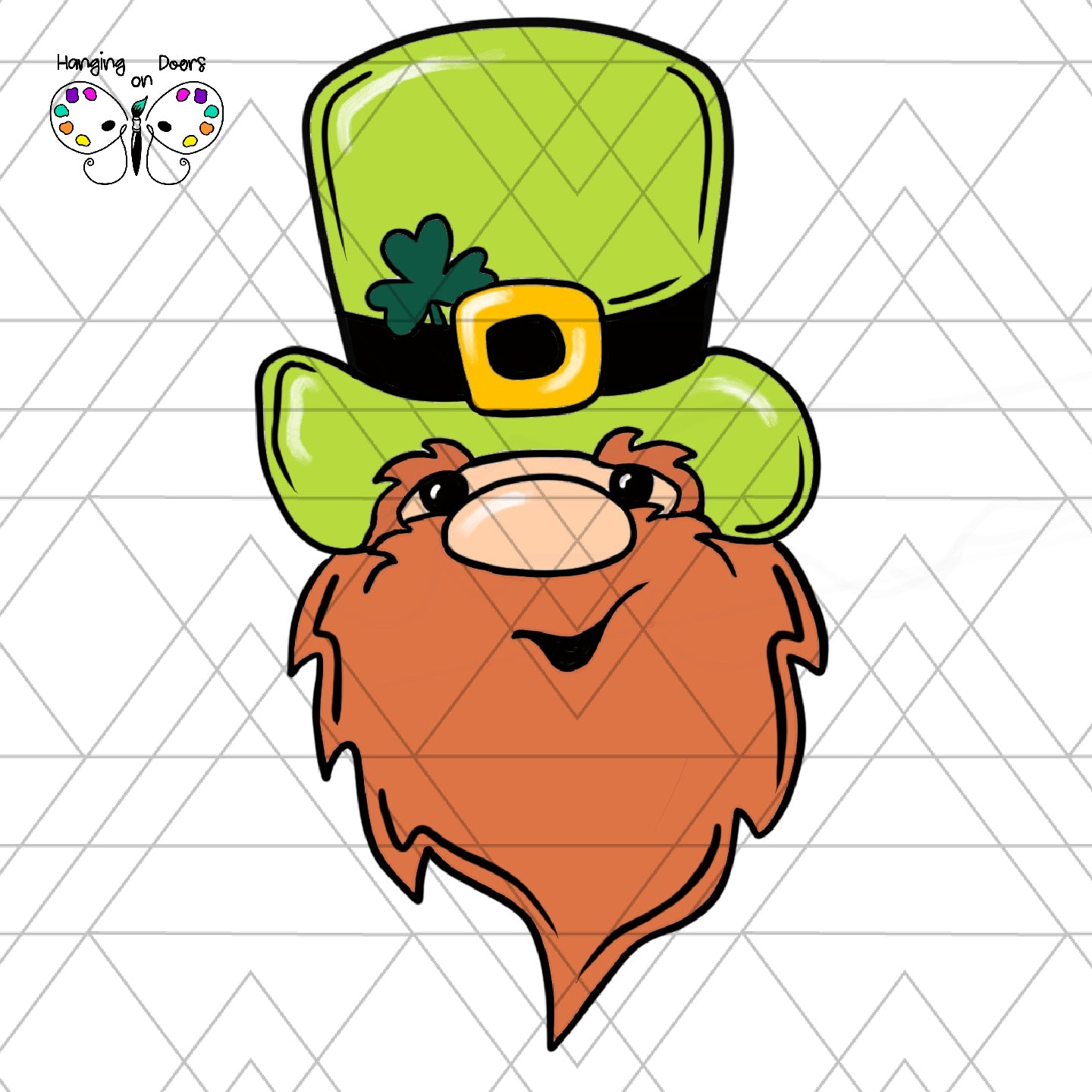 Leprechaun Face Template File Southern Adoornments Decor
