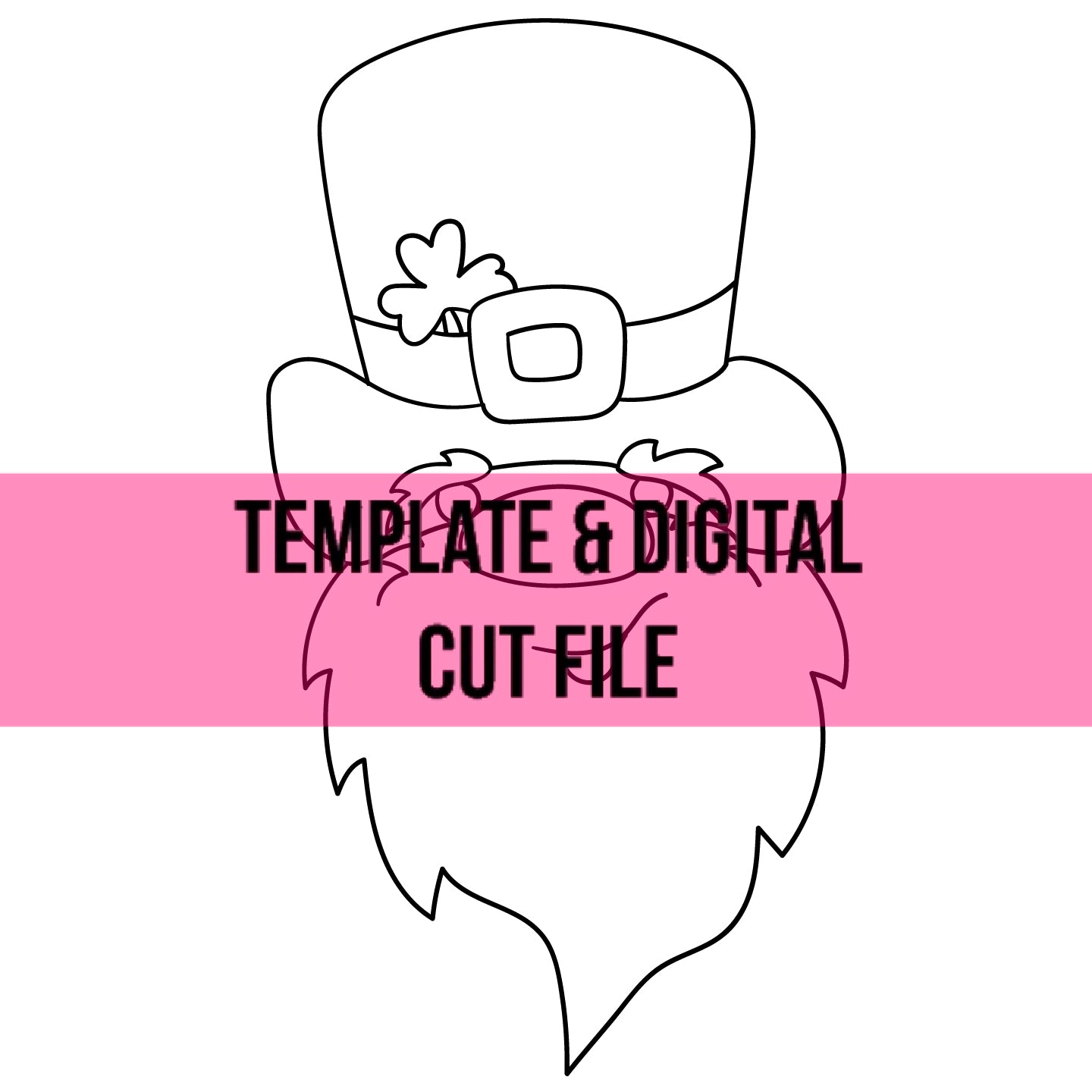 Blank Leprechaun Face Template