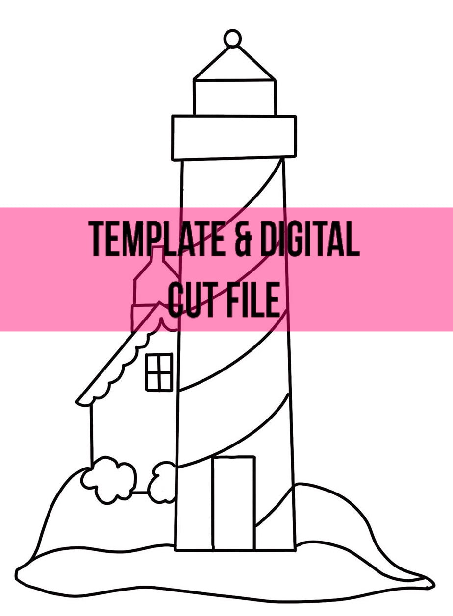 Lighthouse Template & Digital Cut File