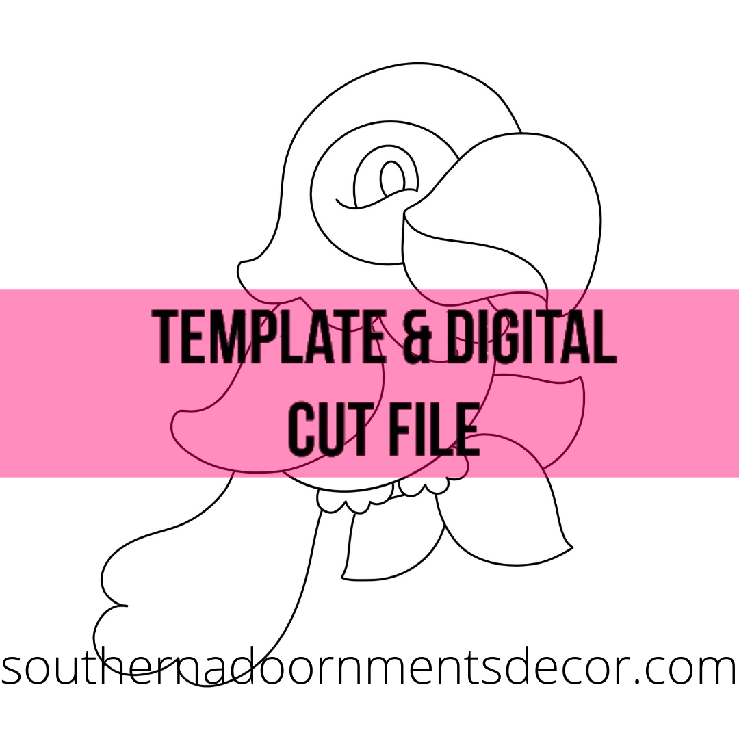 Macaw Template & Digital Cut File