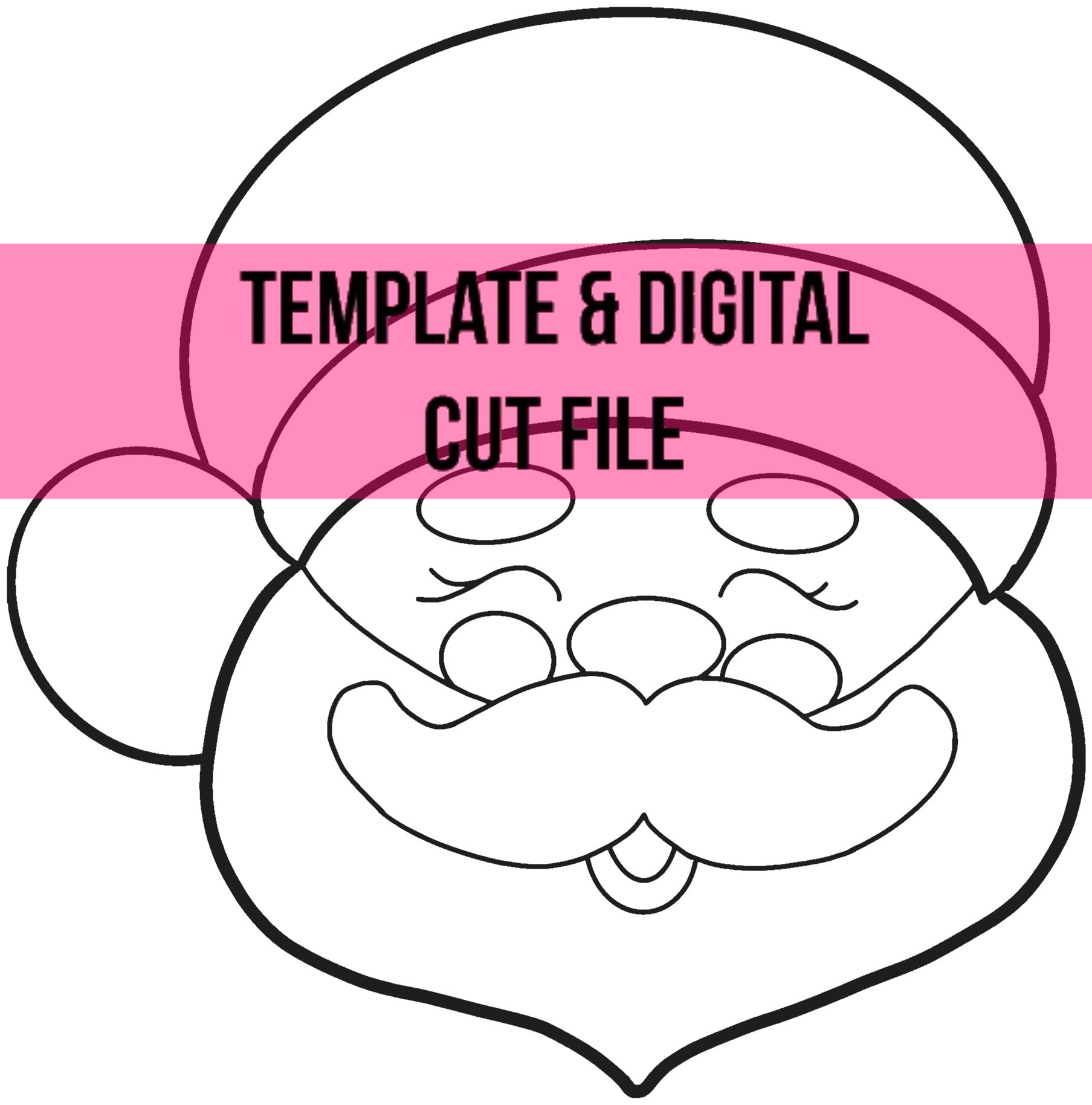 Mr. Claus Template & Digital Cut File
