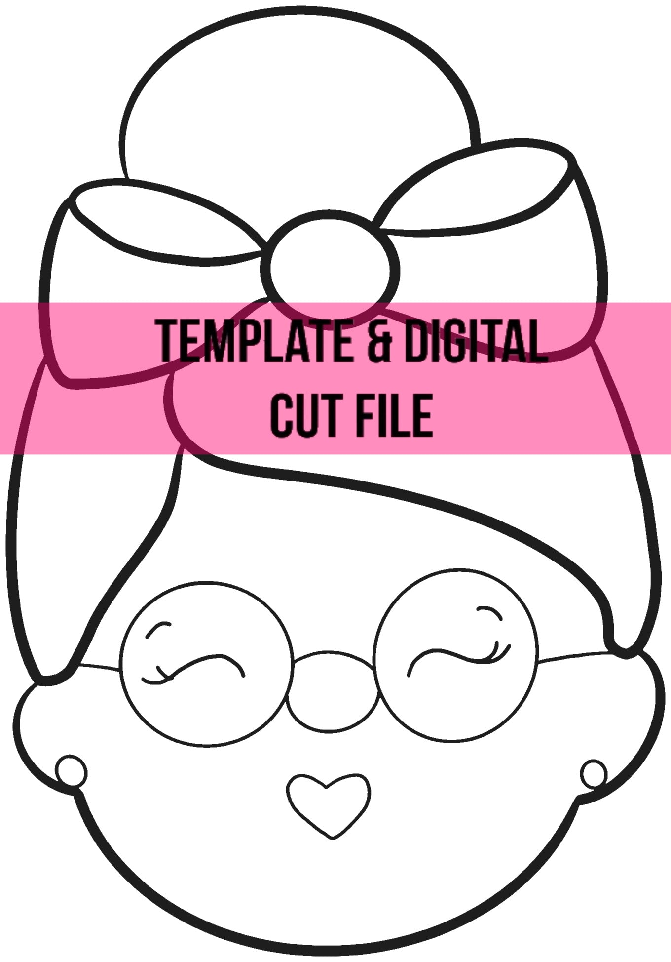 Mrs. Claus Template & Digital Cut File