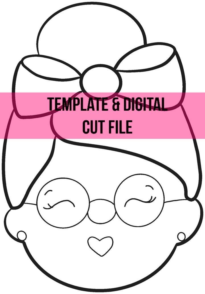 Mrs. Claus Template &amp; Digital Cut File – Southern Adoornments Decor