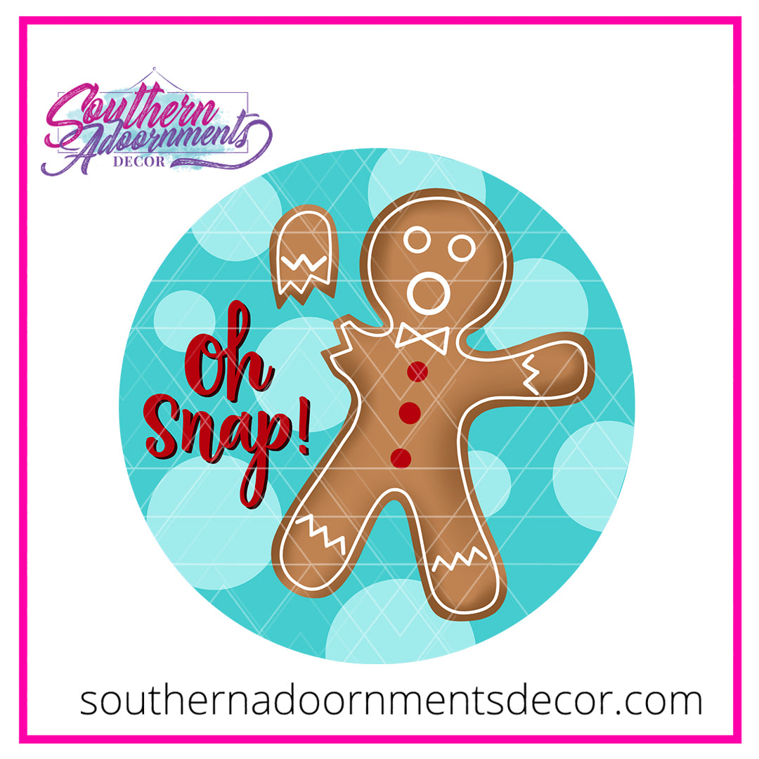 Oh Snap Gingerbread Blank