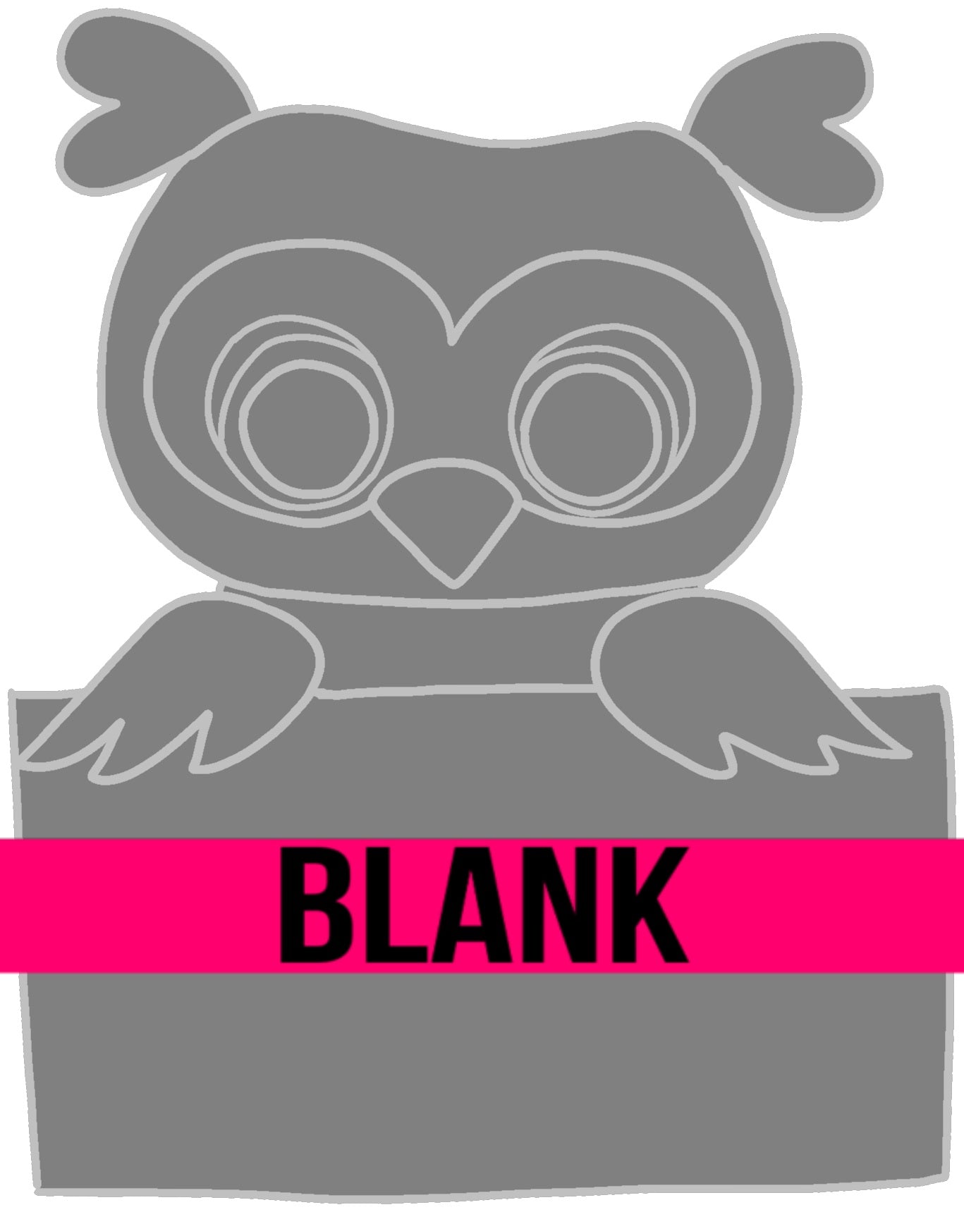 Owl Sign Wood Blank