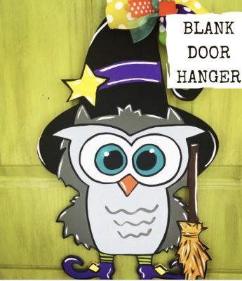 Owl Witch Wooden Blank