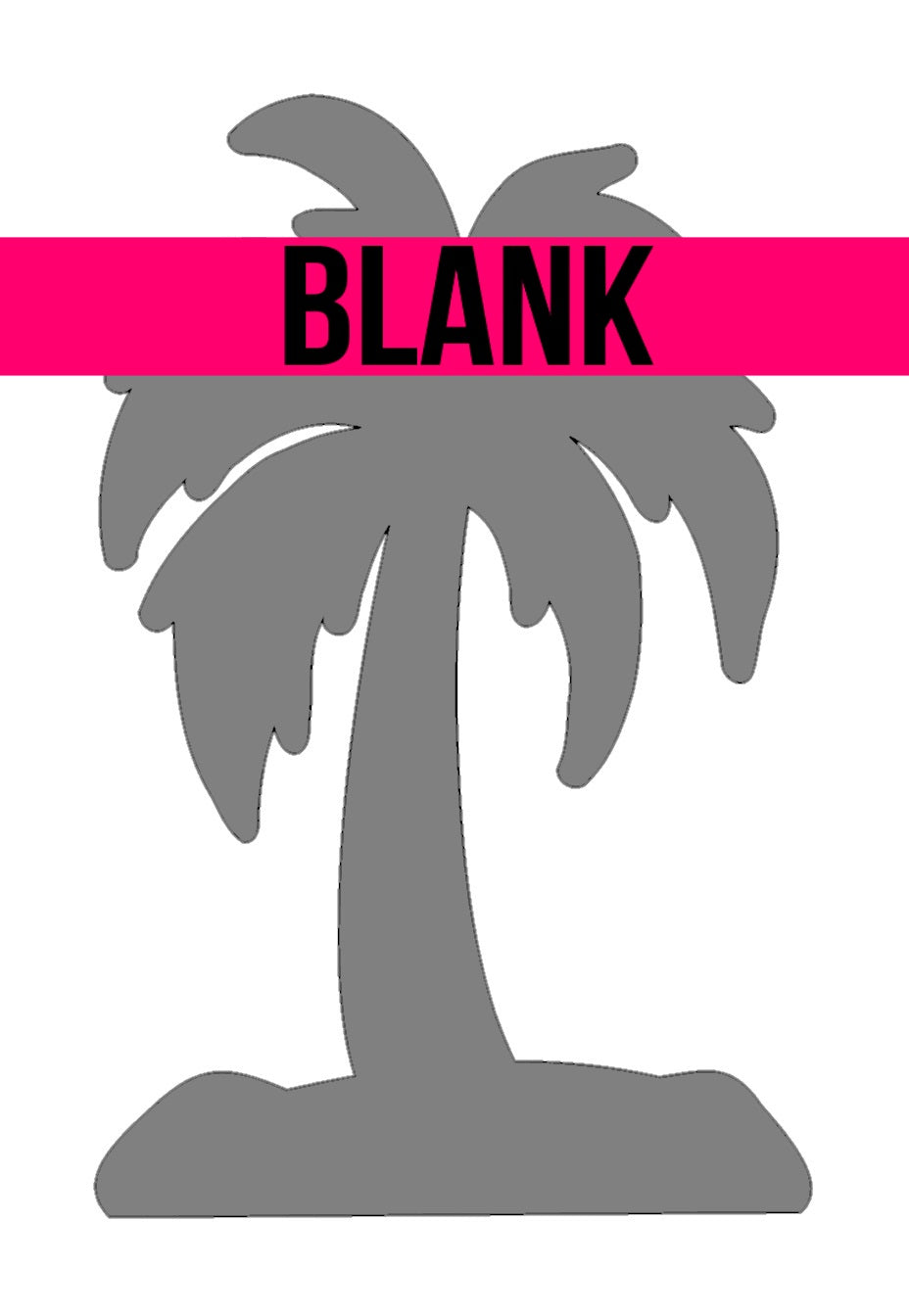 Palm Tree Wooden Blank