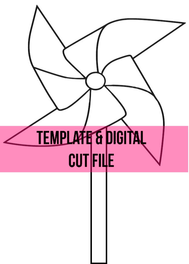 Pinwheel Template & Digital Cut File