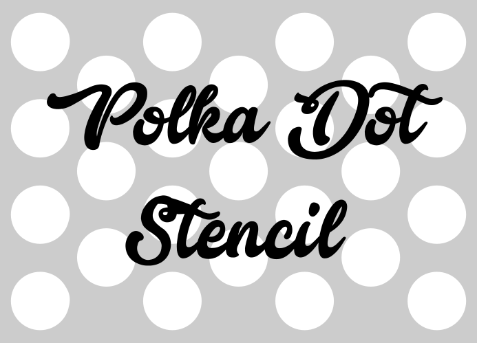 POS Polka Dot Tile Stencil 18