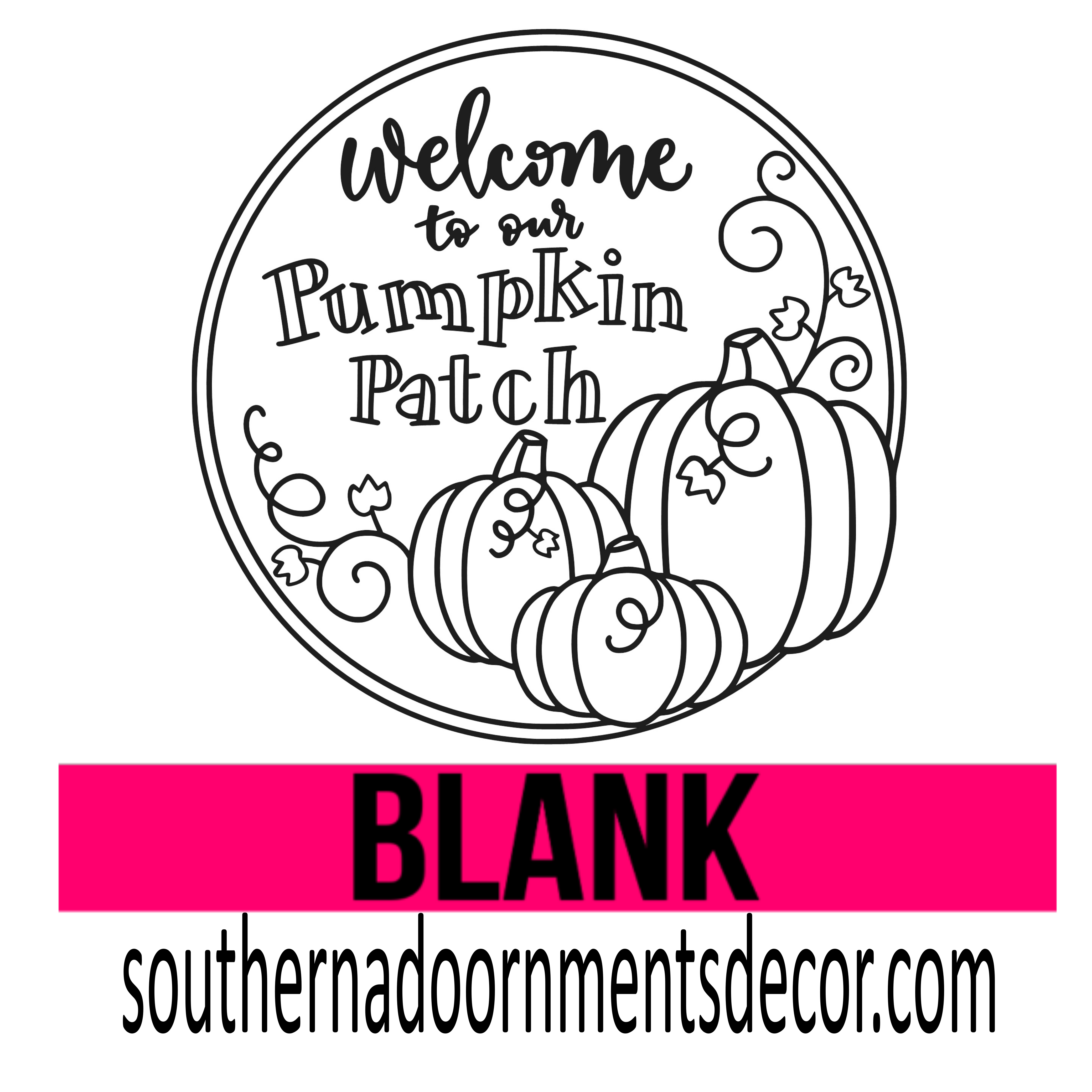 Pumpkin Patch BLANK
