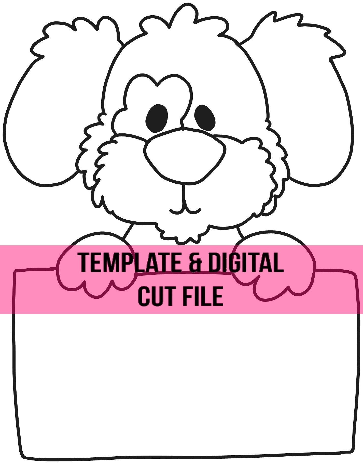 Puppy Sign Template & Digital Cut File