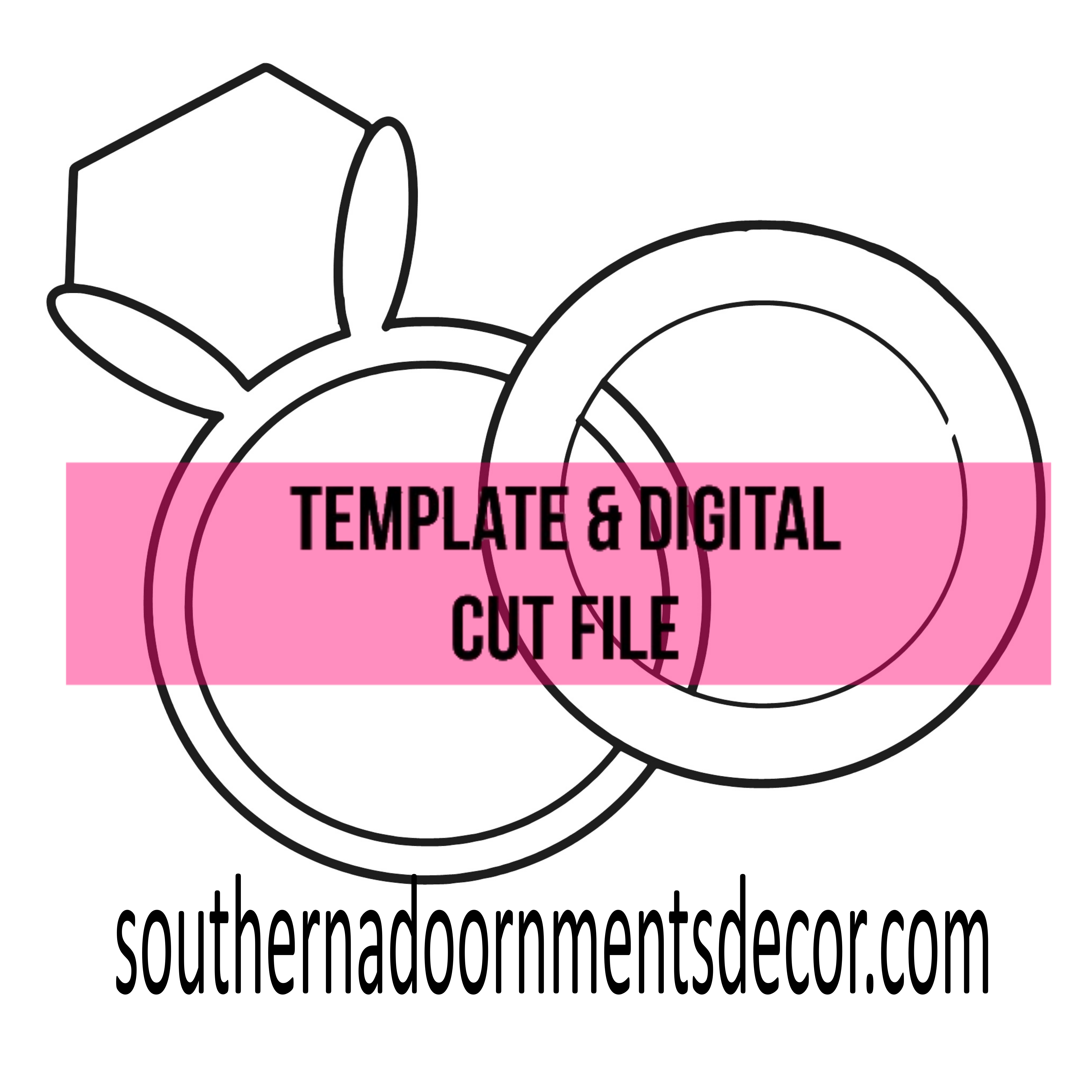 Rings Template & Digital Cut File