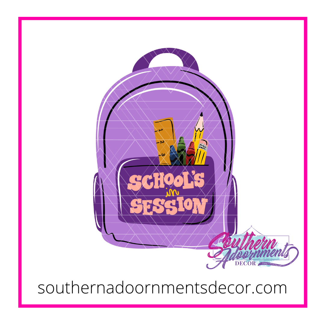 School Backpack Template & Digital Cut File