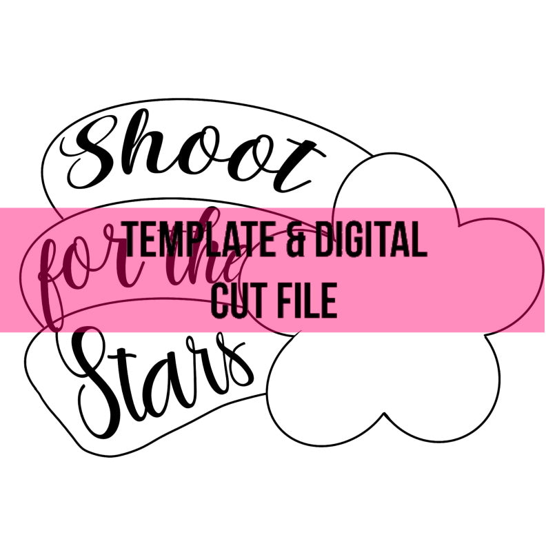 Shooting Star Template & Digital Cut File